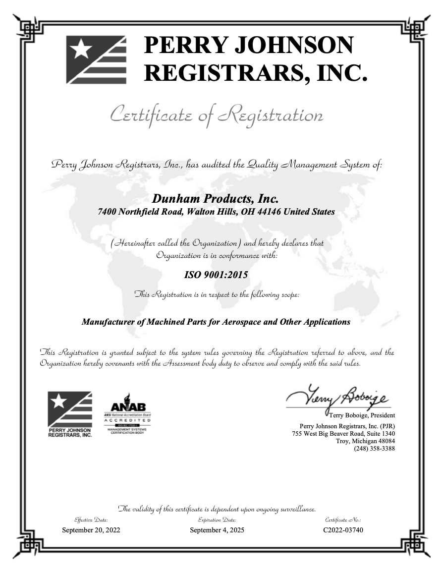 ISO Certification